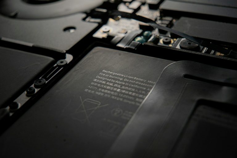 black and silver electronic device